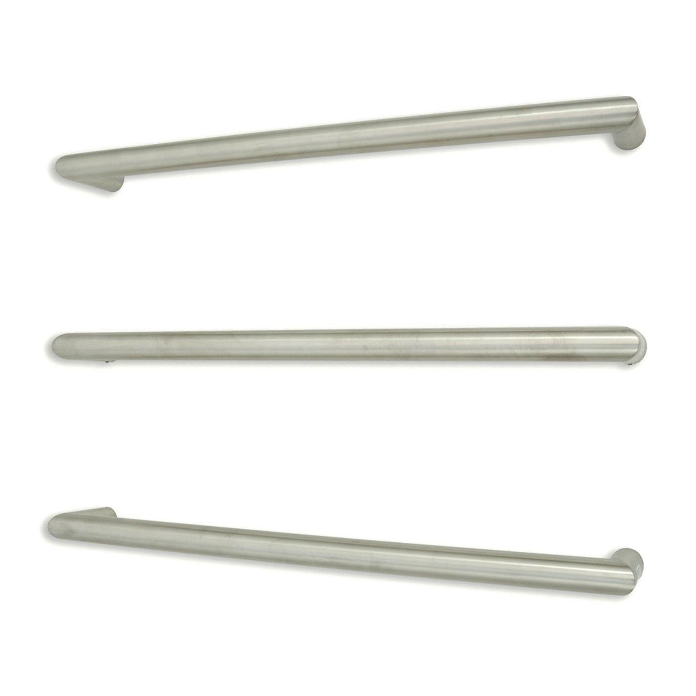 Radiant Single Round Bar NON-HEATED Towel Rails (NH-SBRTR) - Various Widths and Colour Finishes