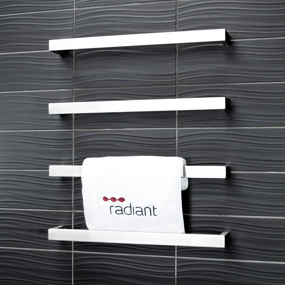 4 x Single Square Bar - Brushed Satin