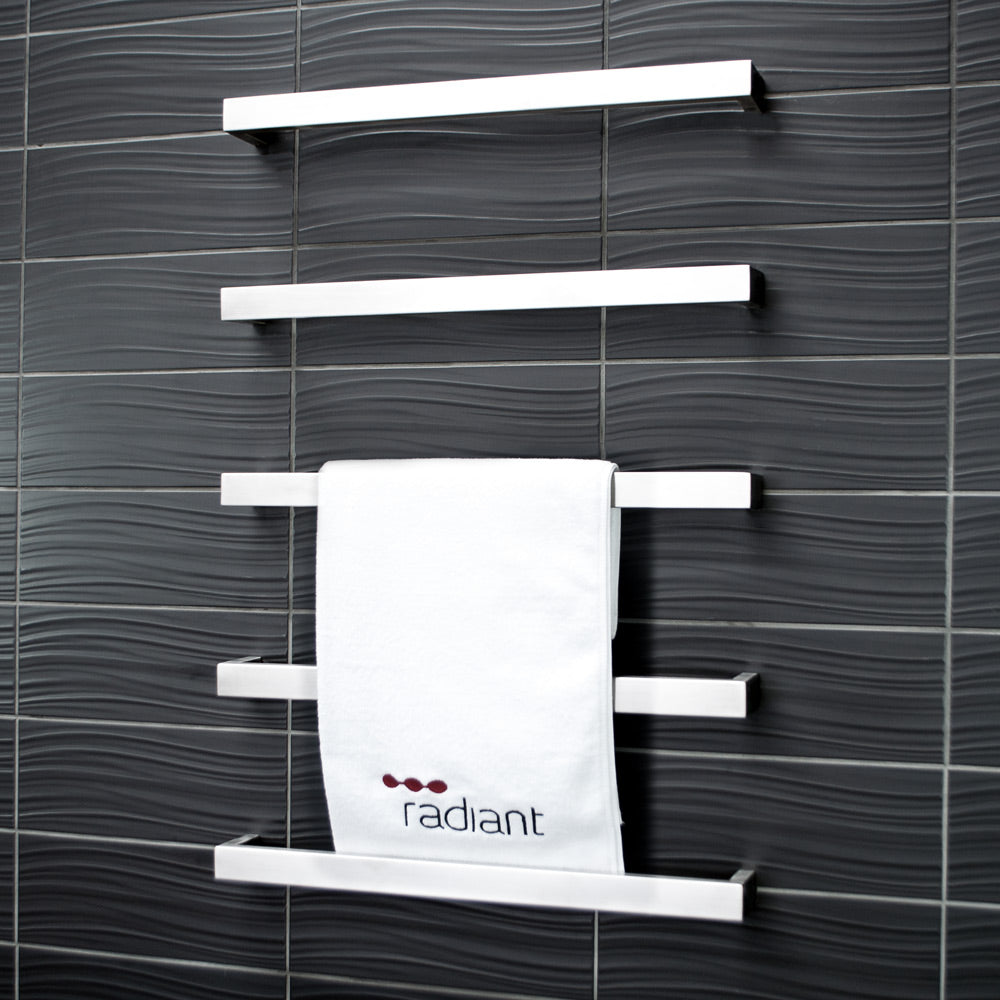 5 x Single Square Bar - Brushed Satin