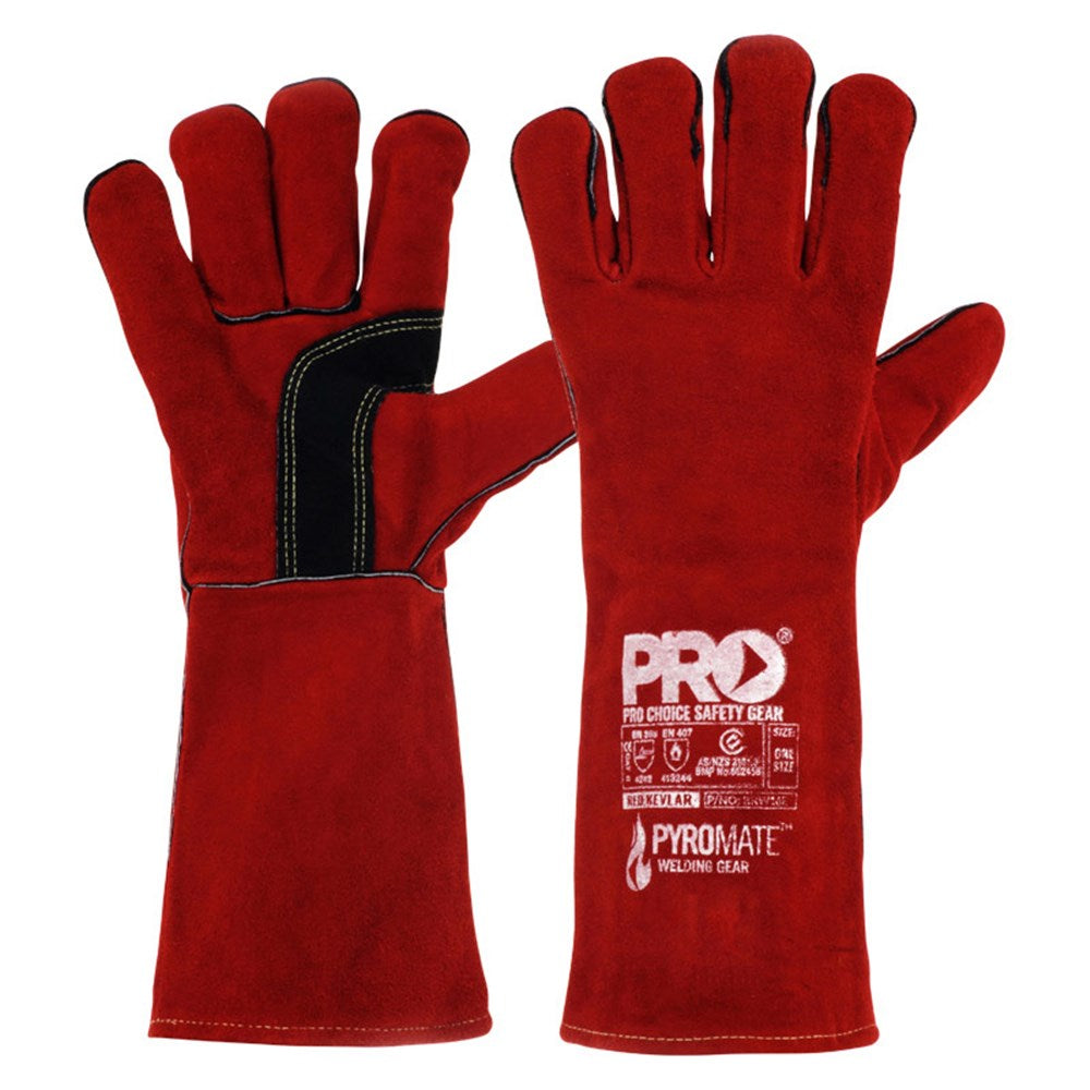 Pyromate Kevlar Welders Glove Size Large - 6 Pairs in 3 Colour Options
