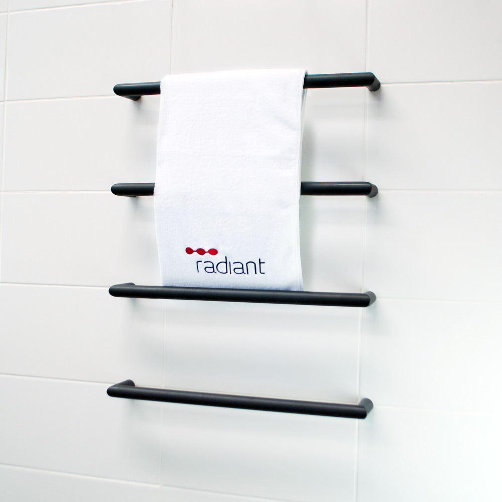 4 x Single Round Bar KIT - Matt Black - 500 x 90mm 12W per bar