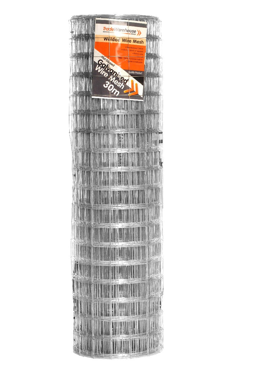 Flower Garden Budget Wire Mesh 914mm 50mm Squares 0.9mm wire gauge x 30m roll