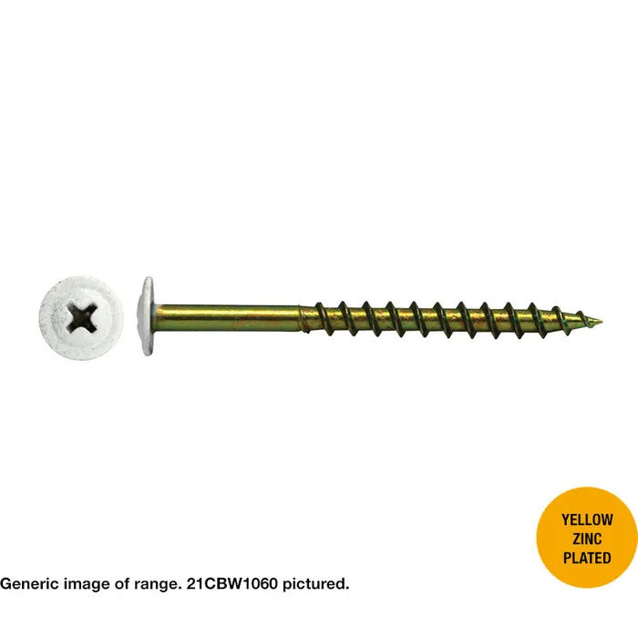 Macsim Button Head Cabinet Screws (Phillips Drive) Zinc Plated - Various Sizes and Quantities