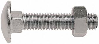 Carriage Bolts Zinc 5/16" x 6" (M8 x 150mm)