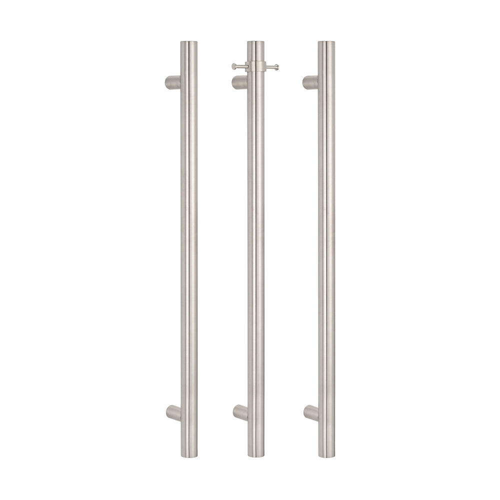 Radiant Vertical ROUND Bar Towel Rail - Multiple Bar and Hook Kits in Various Colours