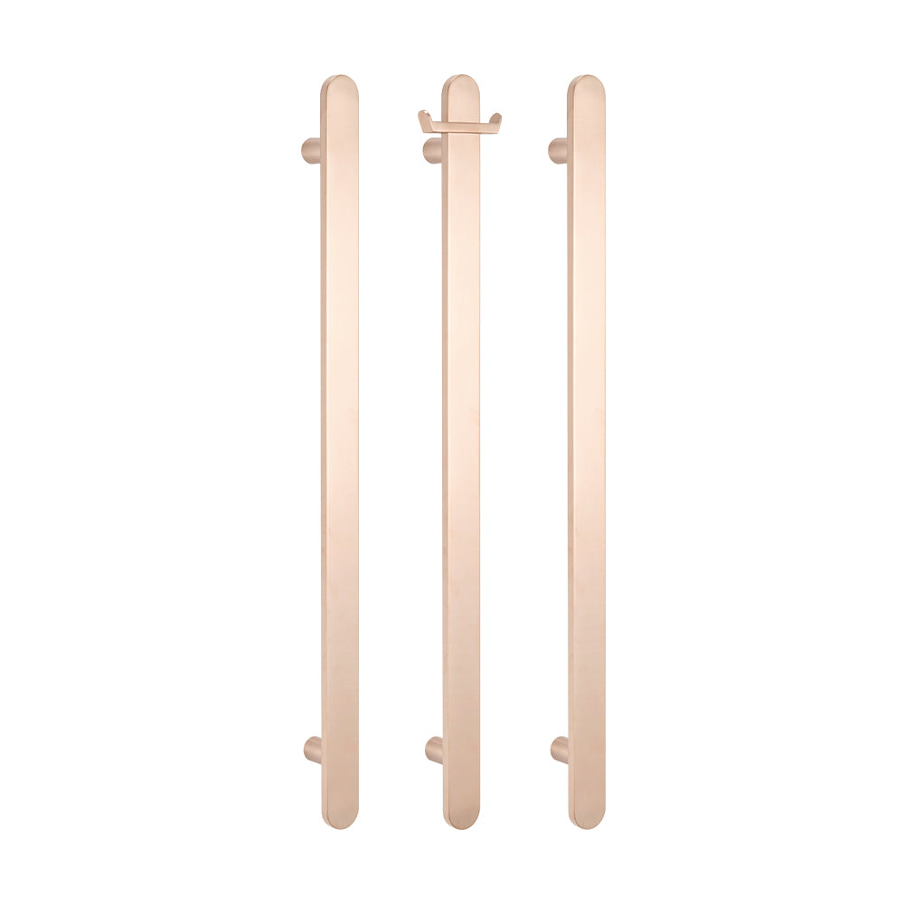 Radiant Vertical FLAT Bar Towel Rail - Multiple Bar and Hook Kits in Various Colours