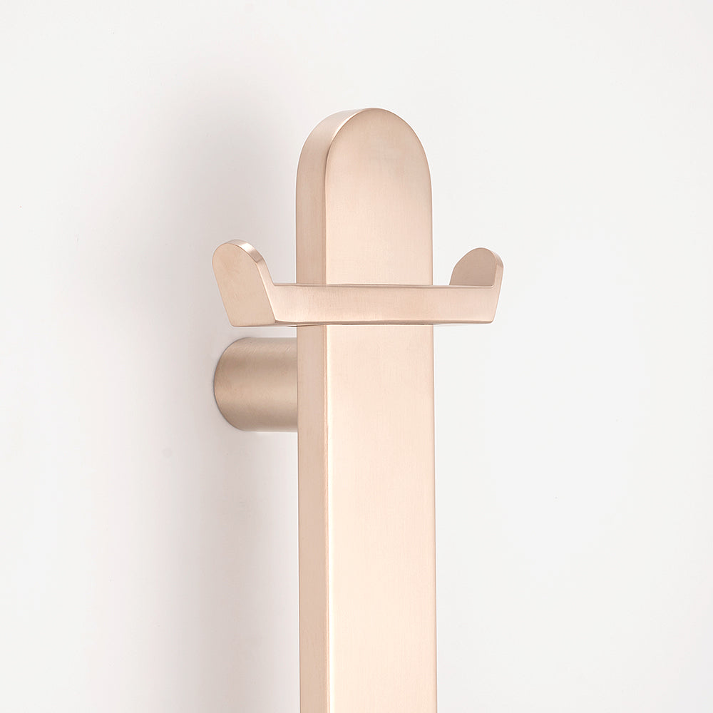 Radiant Vertical FLAT Bar Towel Rail - Multiple Bar and Hook Kits in Various Colours
