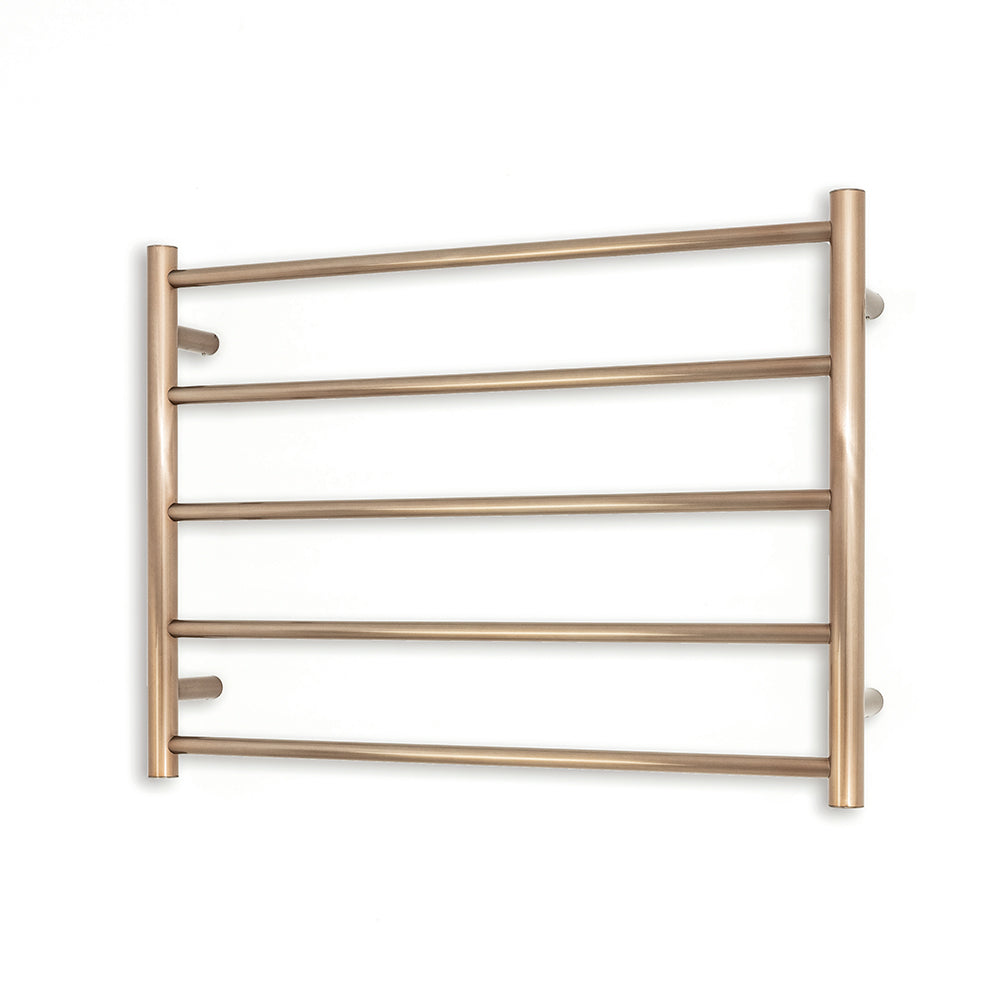 Radiant Heated Towel Rail (RTR03) 750mm x 550mm 5 Round bars - Multiple Colour Finishes