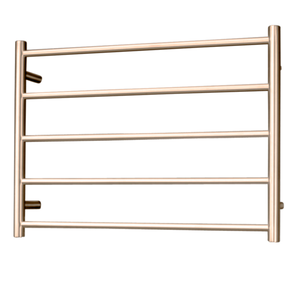 Radiant Heated Towel Rail (RTR03) 750mm x 550mm 5 Round bars - Multiple Colour Finishes
