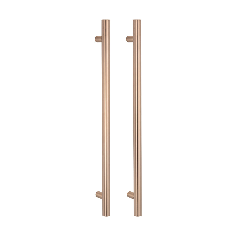 Radiant Vertical ROUND Bar Towel Rail - Multiple Bar and Hook Kits in Various Colours