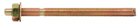 Macsim Chemical Anchor Yellow Zinc Plated Stud Bolts (Internal Hex Drive) - Box of 10 - Various Sizes