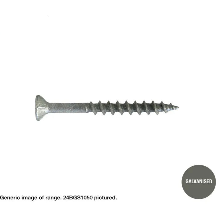 Macsim Chipboard Screws (Square Drive) Galvanised - Various Sizes & Quantities