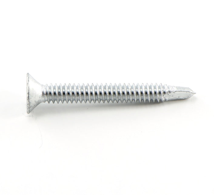 Macsim Countersunk Self Drilling Screws (Phillips Drive) Galvanised BLACK - 8G x 25mm - Box of 1000