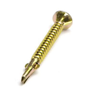 Macsim Countersunk WING TIPPED Self Drilling Screws (Phillips Drive) Yellow Zinc Plated - Box of 1000 - Various Sizes