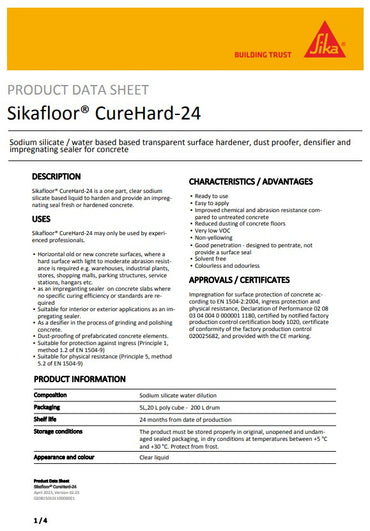 SikaFloor CureHard-24 Sealer - 20L