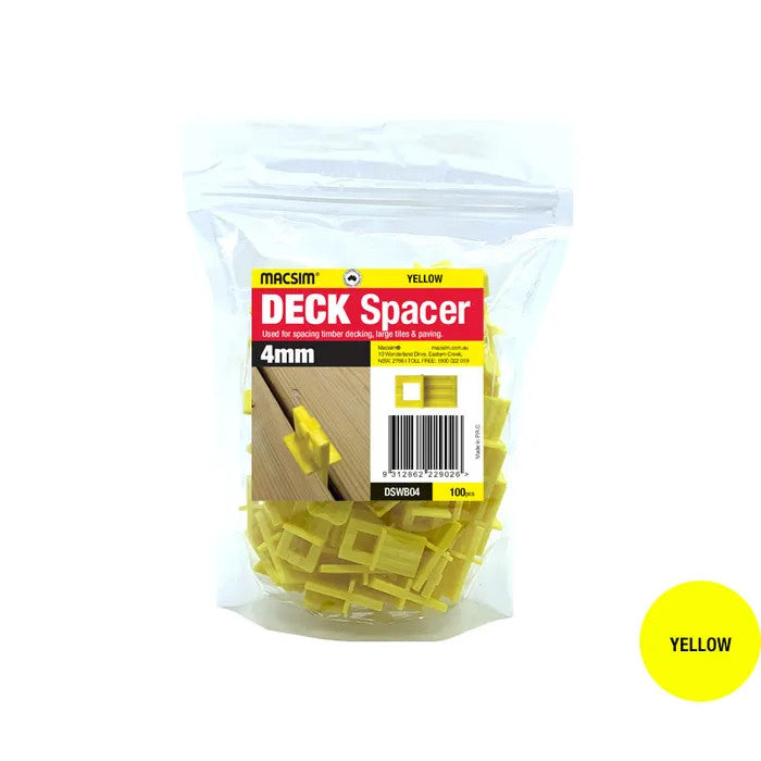 Deck Spacers for Wood Decks - Various Sizes and Quantities Available