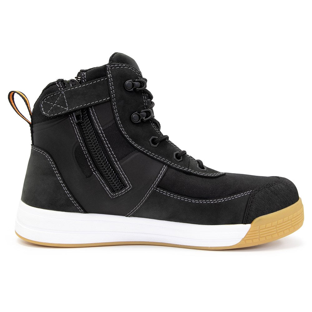 Dune Low Cut Zip Side Lace Up Safety Boot - Various Size Options