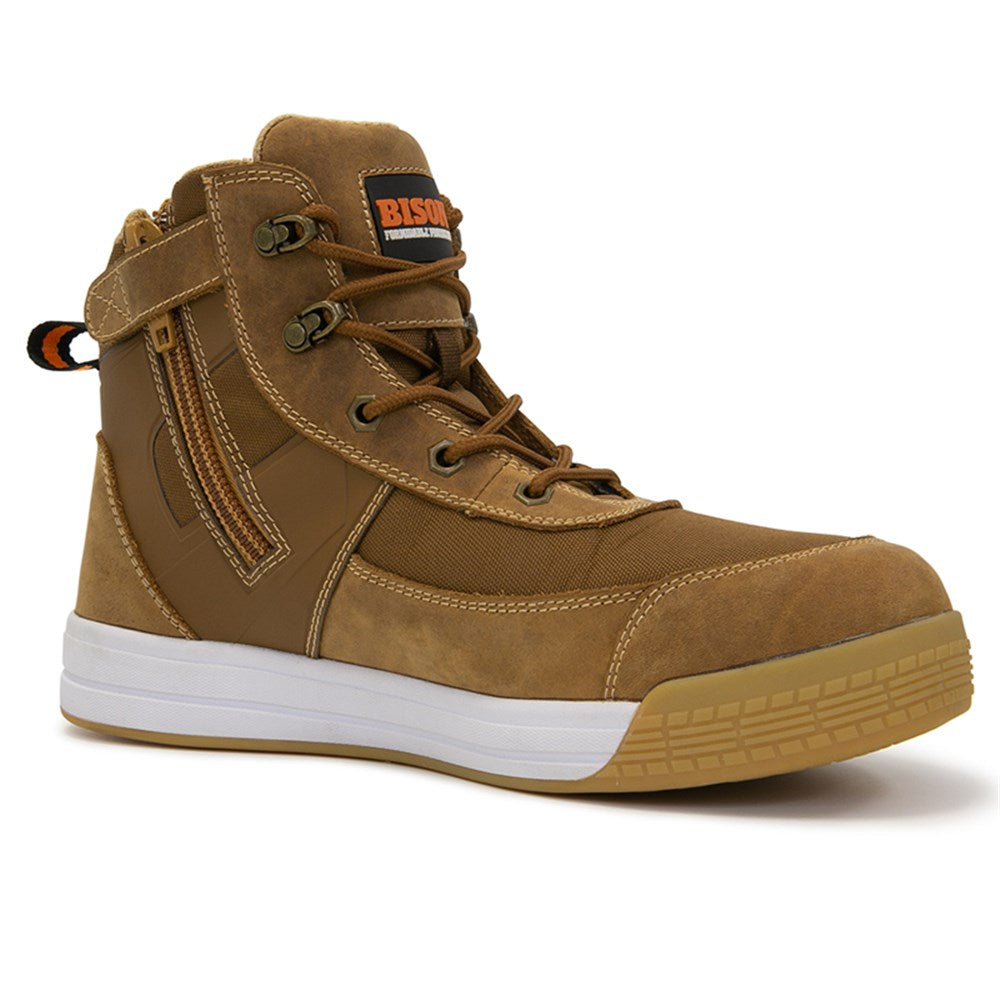 Dune Low Cut Zip Side Lace Up Safety Boot - Various Size Options