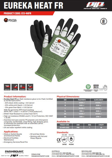 Eureka Heat FR Nitrile Gloves - 6 Size Options
