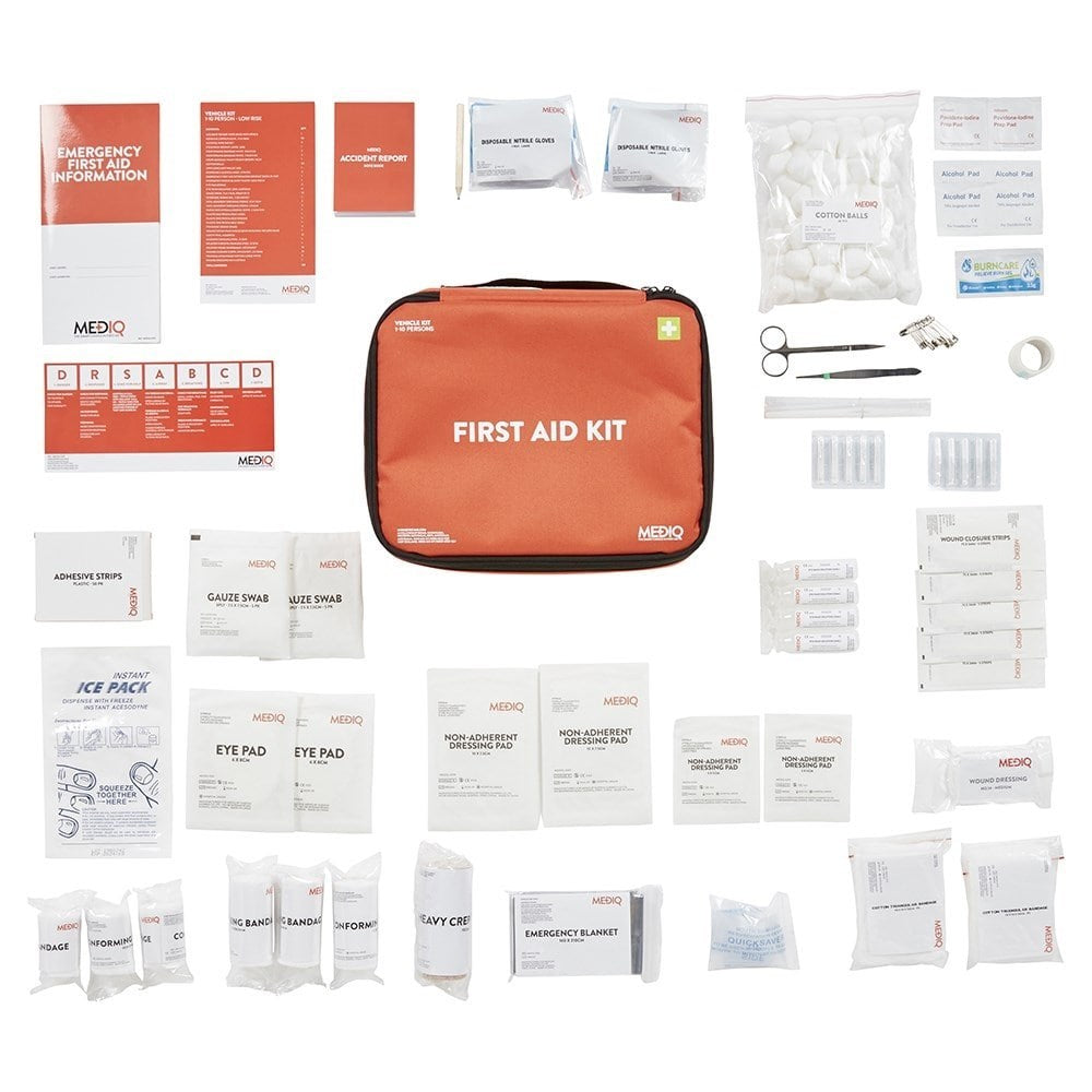 MEDIQ Essential Compact First Aid Kit Soft Pack - Vehicle / Motorist
