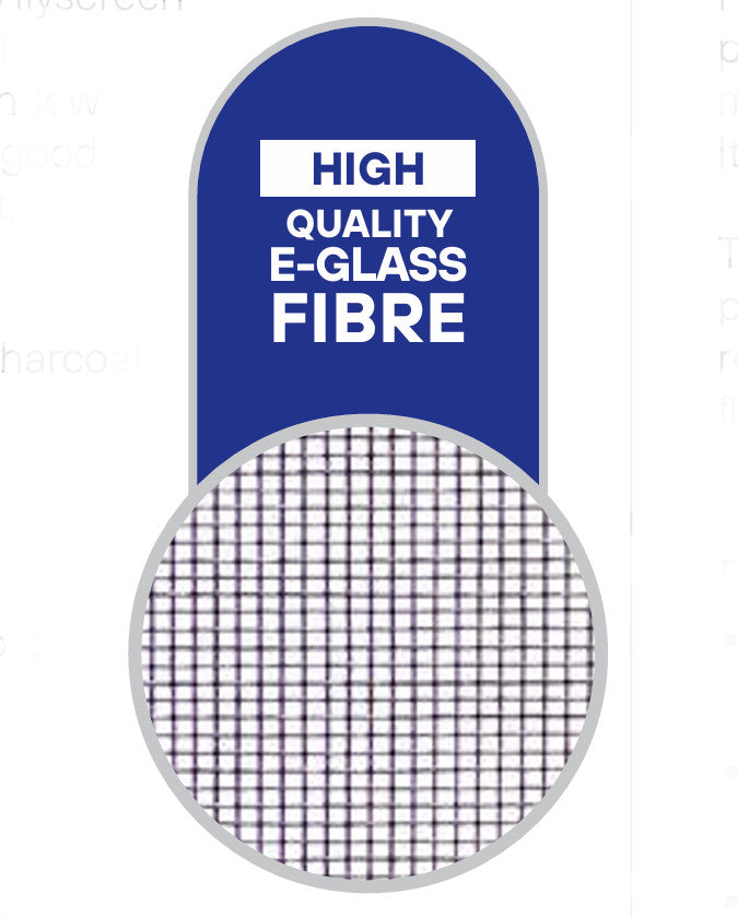 FLYPRO E-Fibreglass Flyscreen Mesh - 50m Rolls - Various Widths