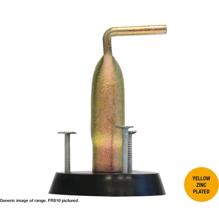 Timber and Steel Deck Pigtail Yellow Zinc Plated - Various Sizes and Quantities
