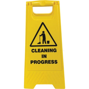 Pro Choice Yellow Floor Stand CLEANING IN PROGRESS