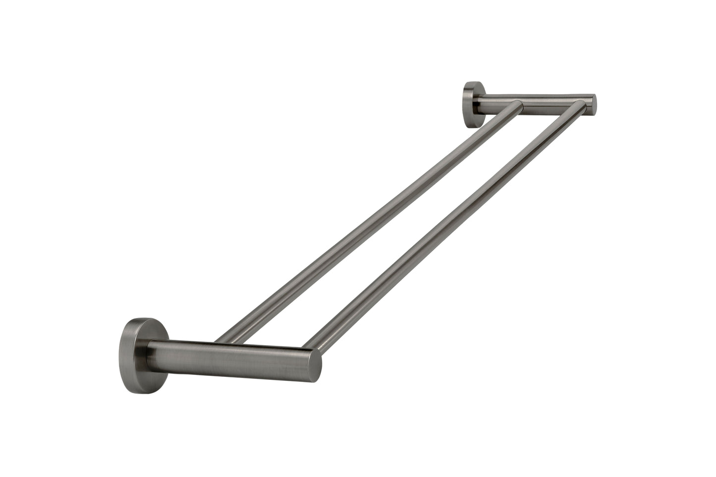 Meir Round Double Towel Rail 600mm in Round or Square Bar - Various Colour Finishes
