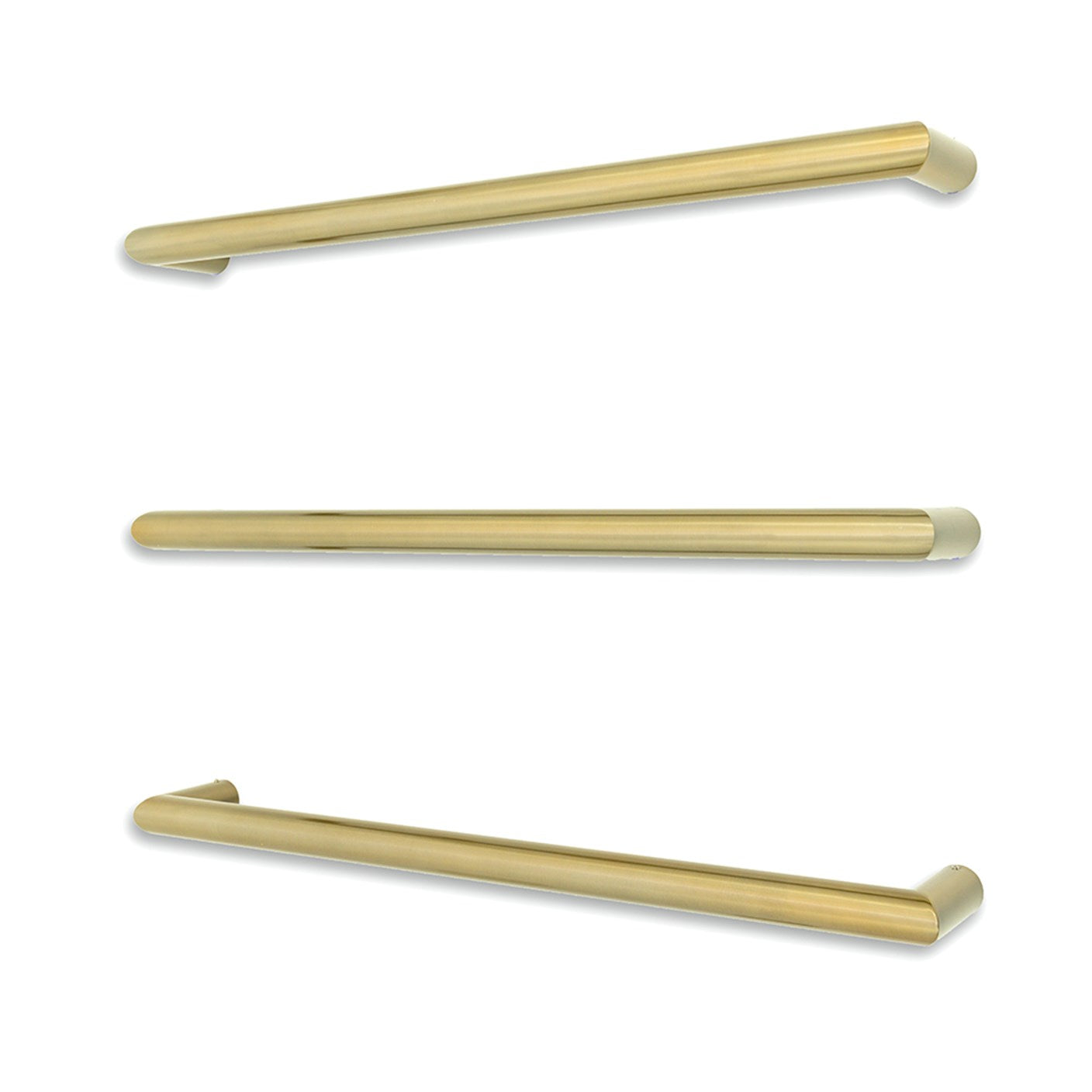 Radiant Single Round Bar NON-HEATED Towel Rails (NH-SBRTR) - Various Widths and Colour Finishes