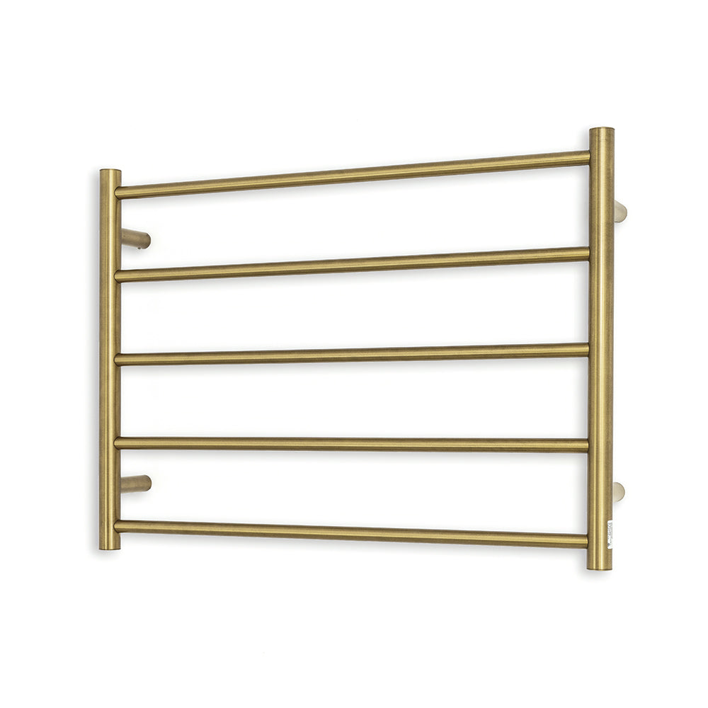 Radiant Heated Towel Rail (RTR03) 750mm x 550mm 5 Round bars - Multiple Colour Finishes