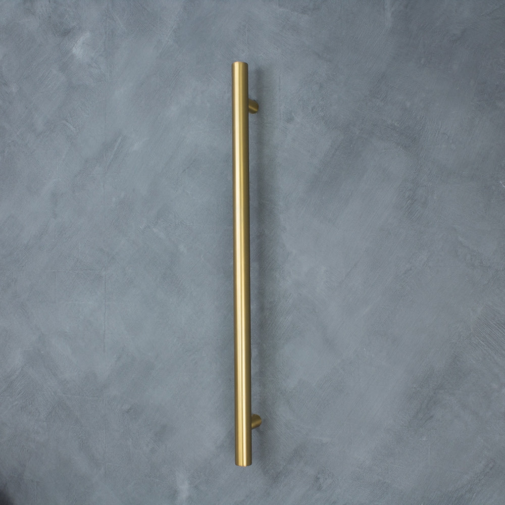 Radiant Single Vertical ROUND Bar NON-HEATED Towel Rail 950mm Tall - Various Colour Finishes