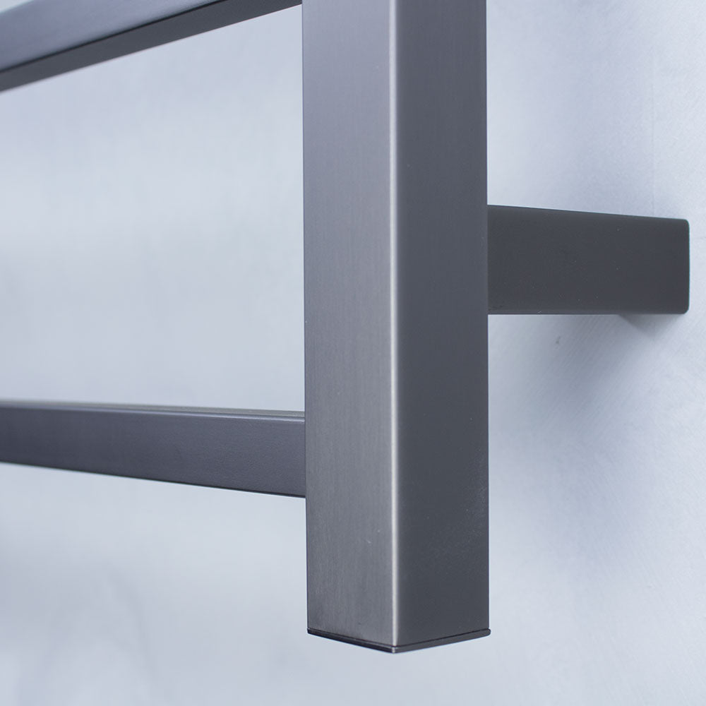 Radiant Heated Towel Rail (STR01) 600mm x 800mm - 7 Square Bars - Multiple Colour Finishes