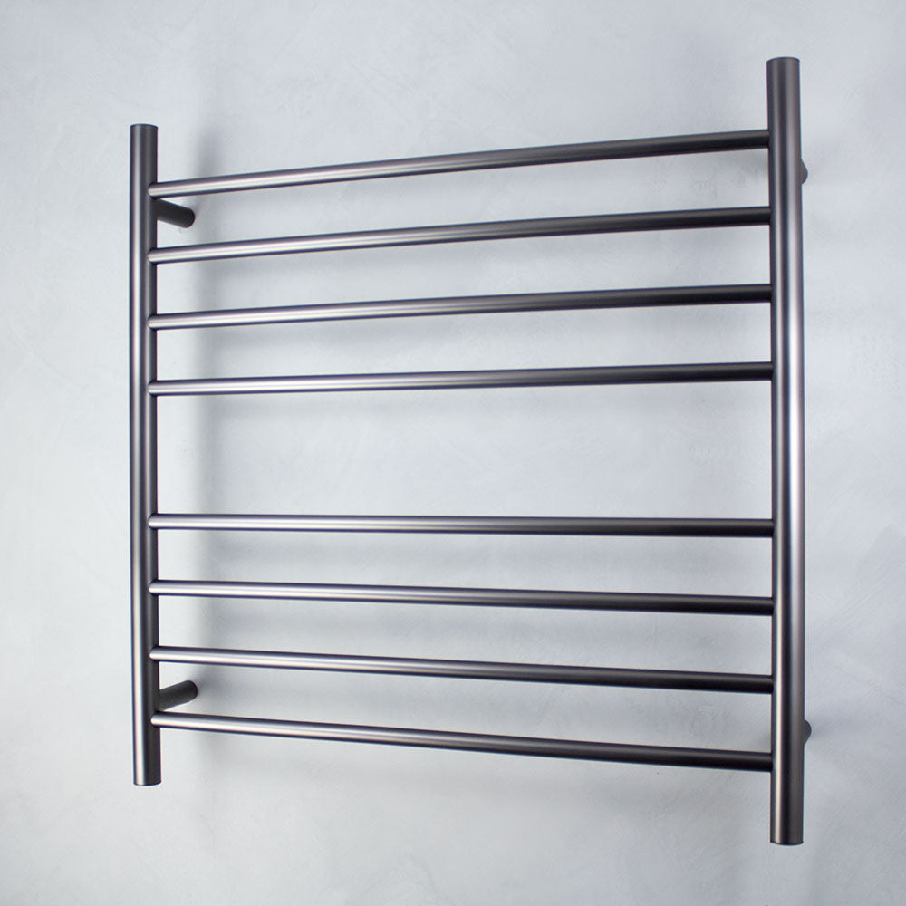 Radiant Heated Towel Rail (RTR06) 750mm x 750mm - 8 Round Bars - Multiple Colour Finishes