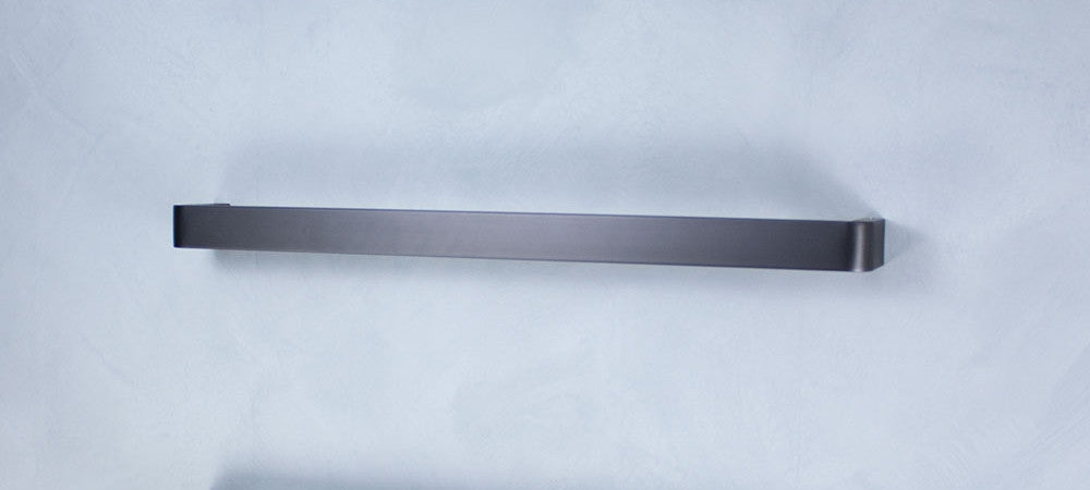 Radiant Single SQUARE WITH ROUNDED ENDS Bar NON-HEATED Towel Rails (NH-VAIL) - Various Widths and Colour Finishes