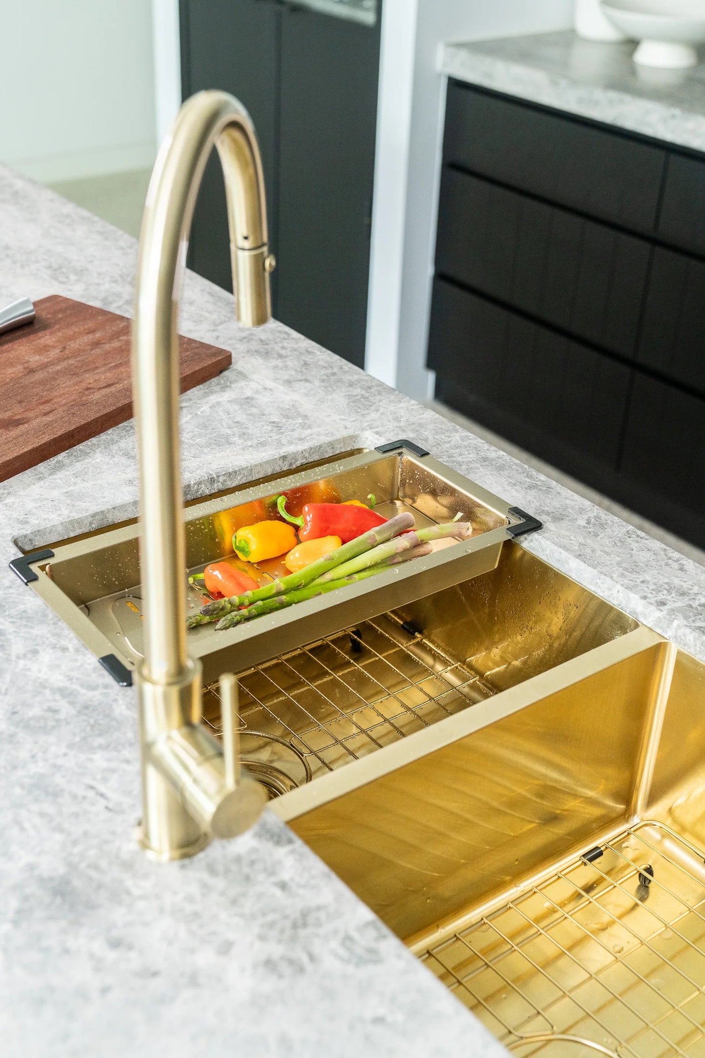 Meir Lavello 2 Piece Protection Grid for Kitchen Sink MKSP-D860440 - 3 Colour Finishes
