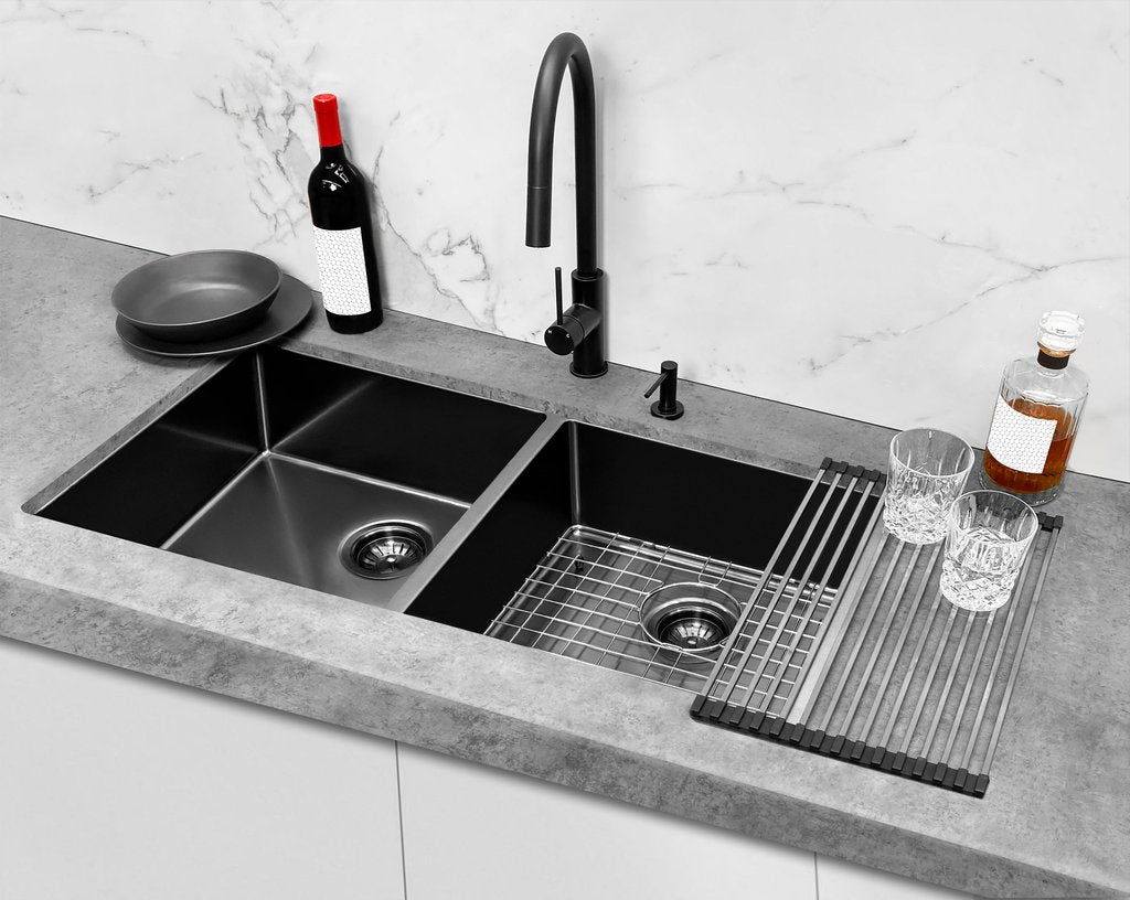 Meir Lavello 2 Piece Protection Grid for Kitchen Sink MKSP-D860440 - 3 Colour Finishes