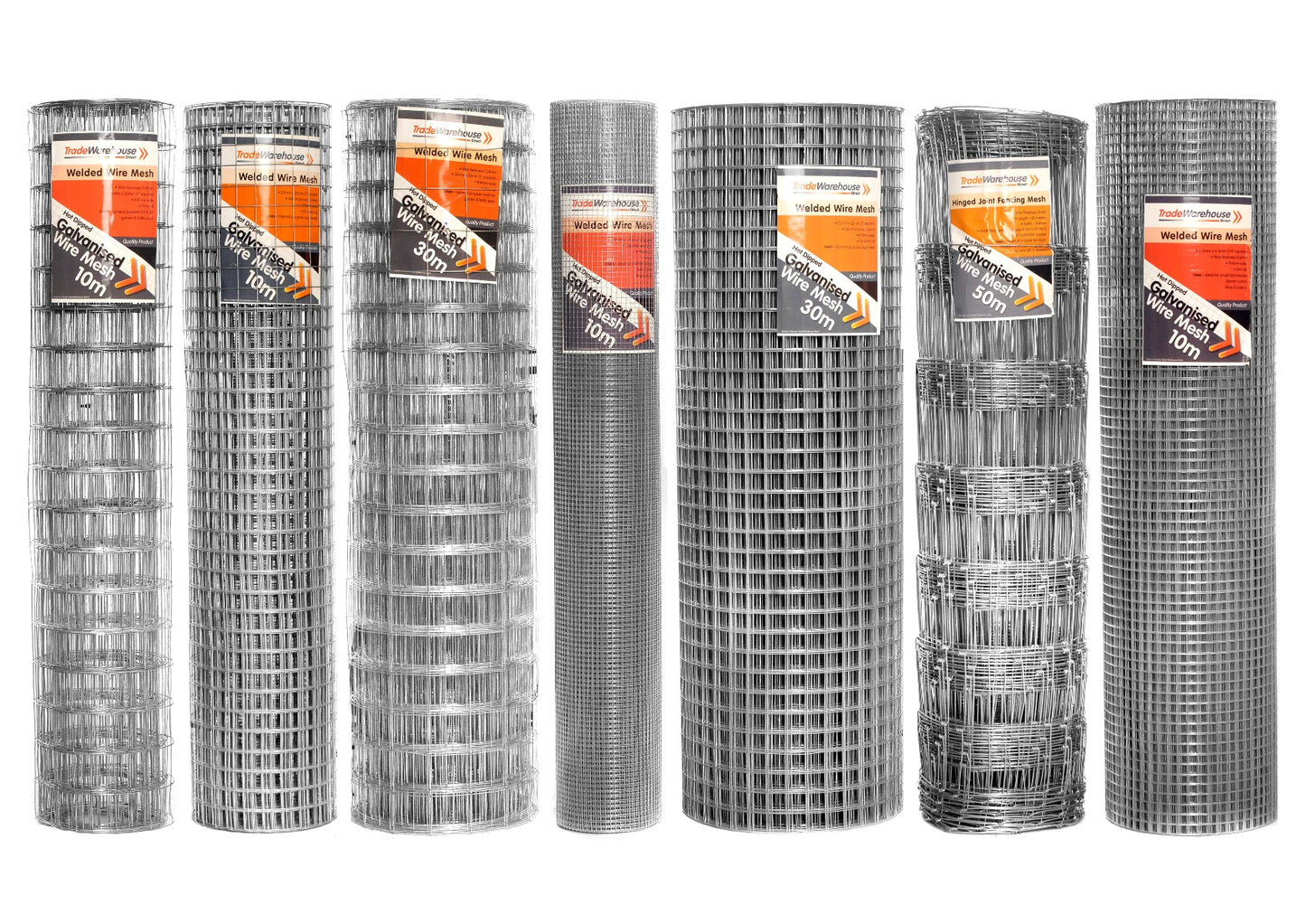 Galvanised Cage Wire Mesh 1830mm x 20m - 25mm Squares, 1.24mm wire gauge