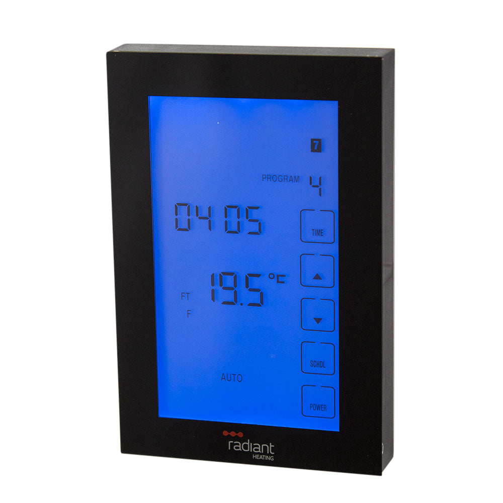 Premium Glass Fronted Touch Screen Thermostat - Various Styles, Colours and Orientations