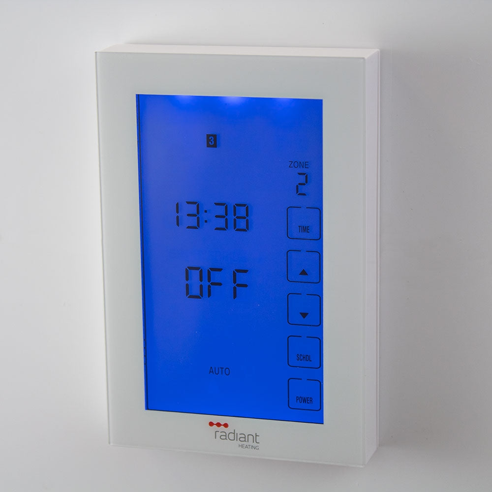 GLASS DUAL THERMOSTAT / TIMER