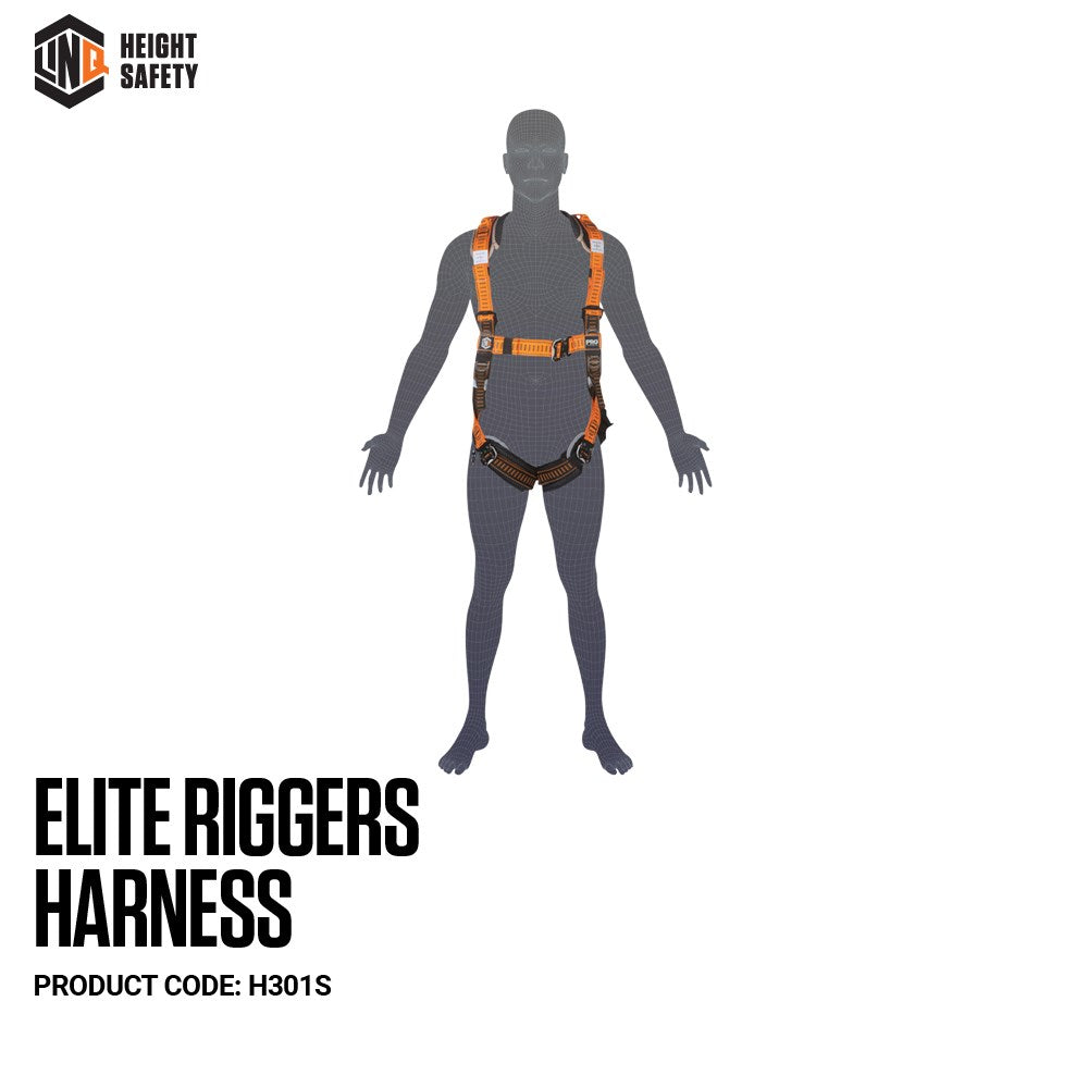 Linq Elite Riggers Harness + Harness Bag - 3 Size Options or Stainless Steel