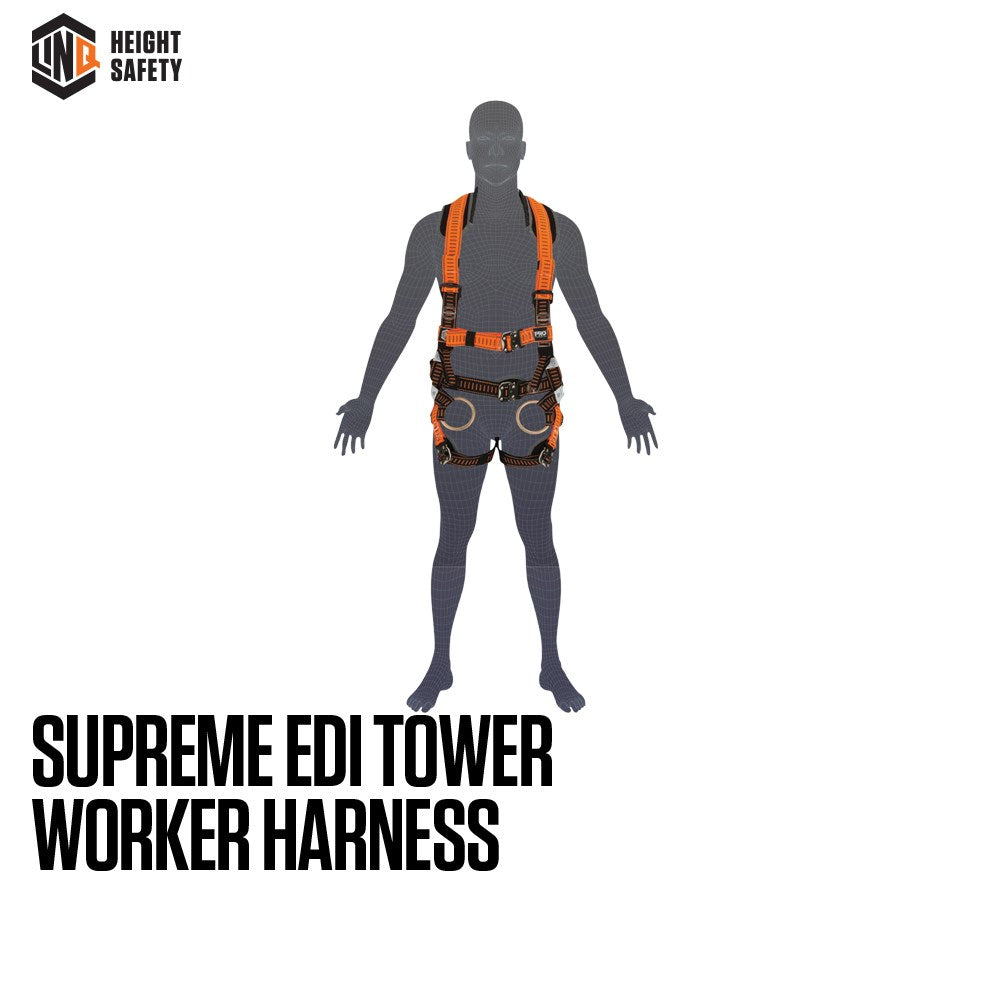 Linq Supreme Edi Tower Worker Harnesses - 3 Size Options