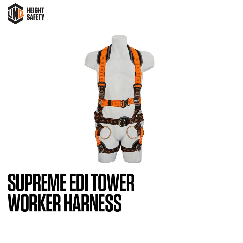 Linq Supreme Edi Tower Worker Harnesses - 3 Size Options