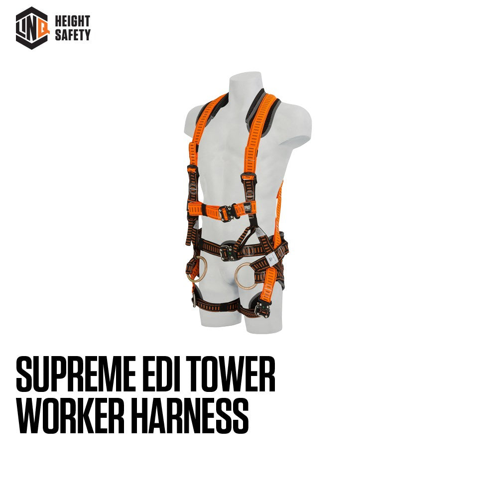 Linq Supreme Edi Tower Worker Harnesses - 3 Size Options