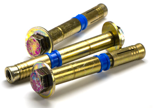 Macsim Hex Head High Load Safety Anchor Yellow Zinc Plated - Various Sizes and Quantities