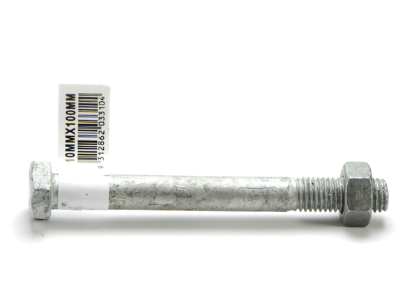 Hex Bolt & Nut Galvanised - Various Sizes - Box of Multiple Quantities
