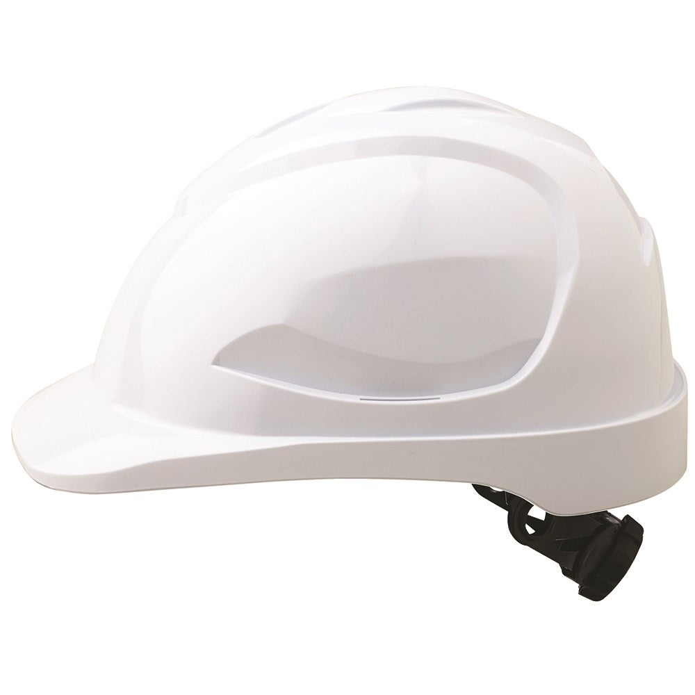 Pro Choice V9 Hard Hat Unvented Ratchet Harness White