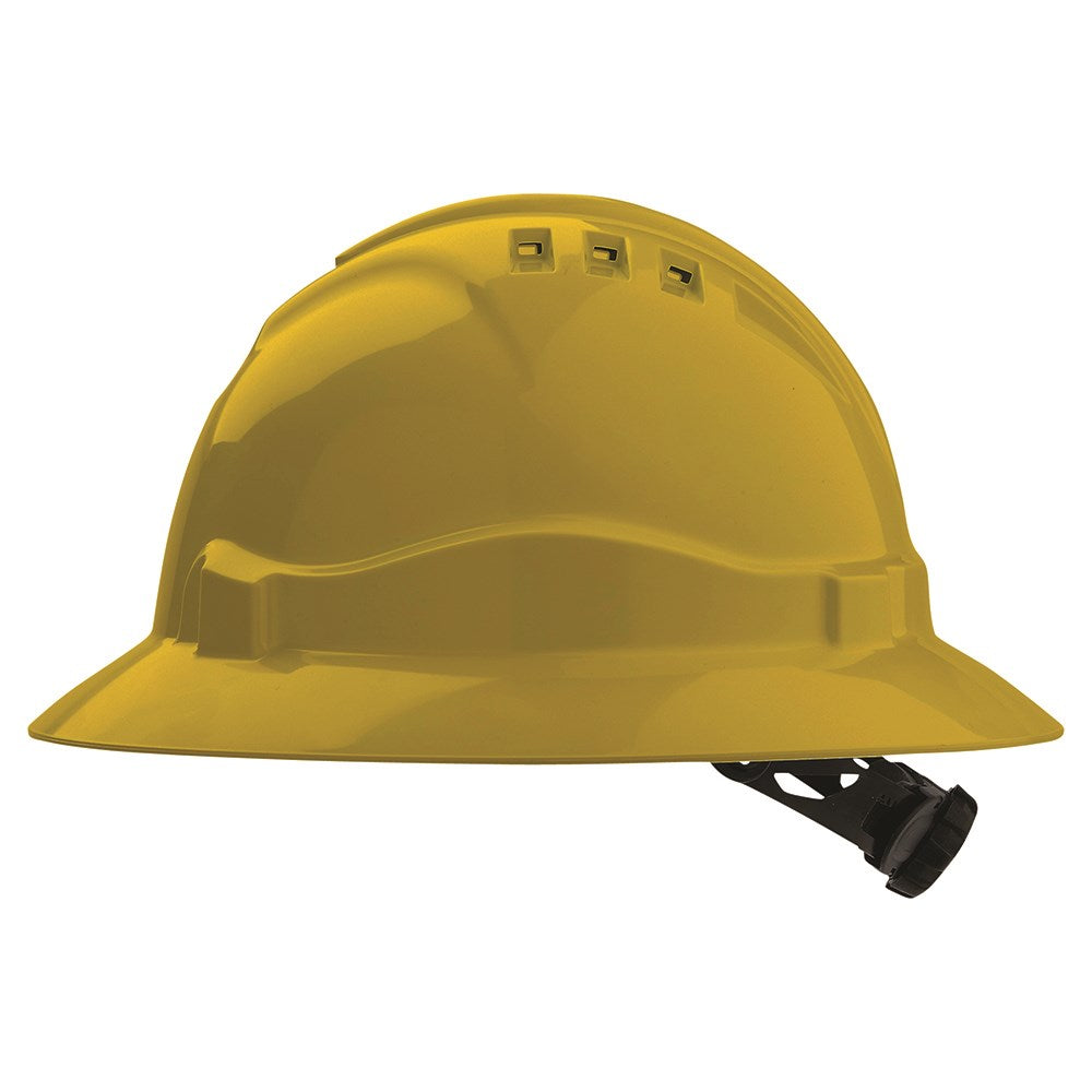 Pro Choice V6 Hard Hat Vented Full Brim Ratchet Harness - 5 Colour Options