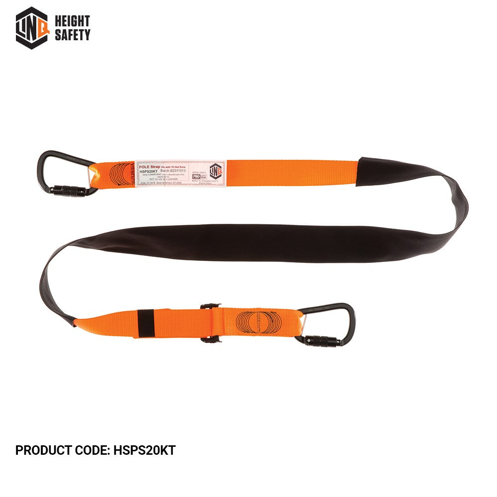 Linq Pole Strap with Snap Hook or Triple Action Karabiner