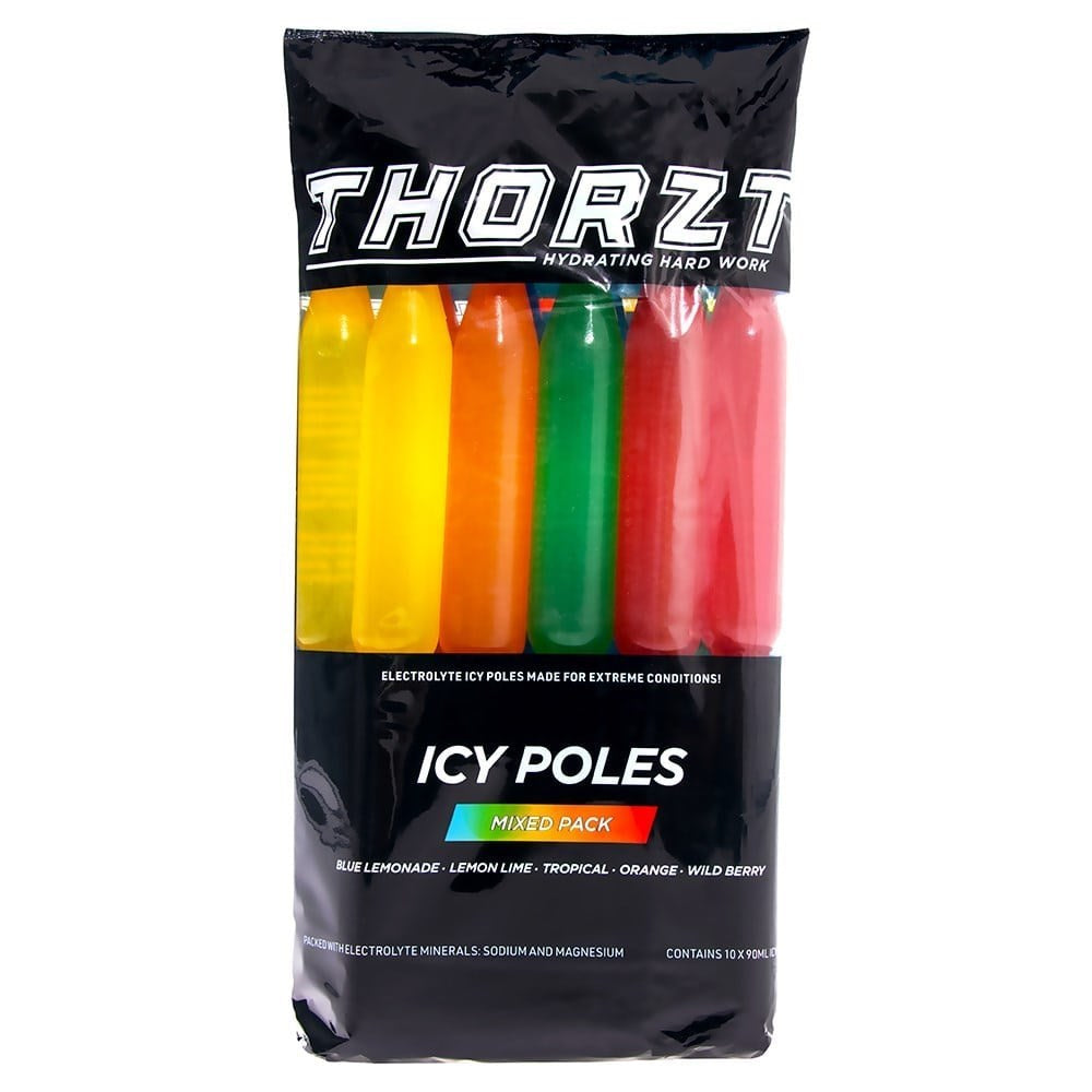 Thorzt Icy Pole Mixed Flavour Multi-Pack Tubes for Refreshing Frozen Rehydration