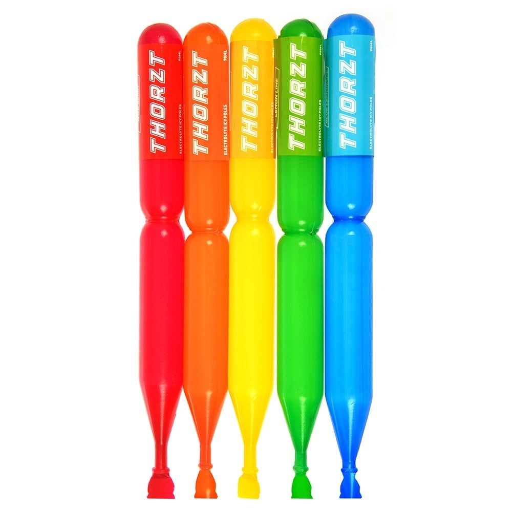 Thorzt Icy Pole Mixed Flavour Multi-Pack Tubes for Refreshing Frozen Rehydration